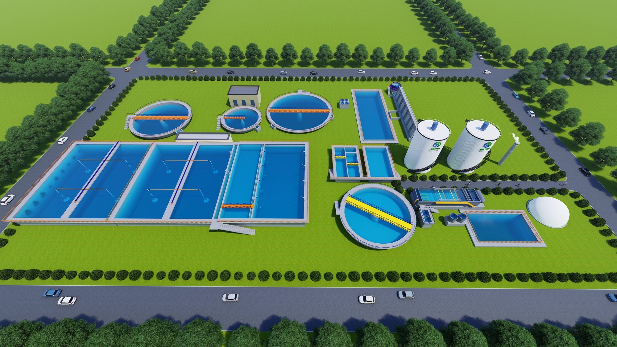 尼日利亞8000立方米每噸造紙廢水+2500立方米每噸化機(jī)漿污水處理EPC項目